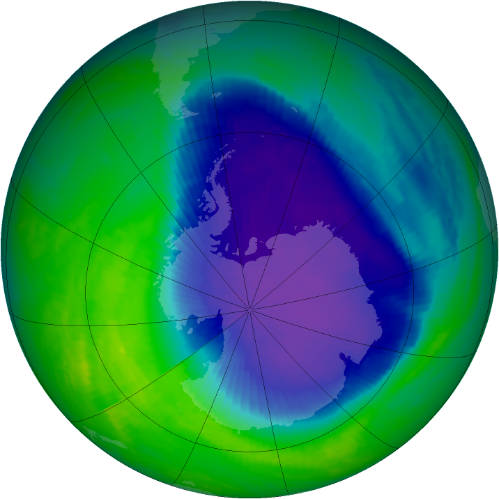 Ozone Map 2001-10-25